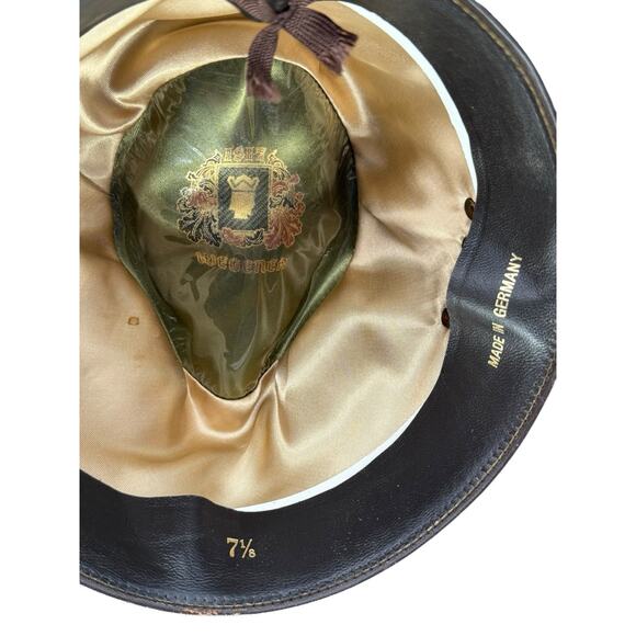Quaker Marine Supply Company Fedora Hat Made by Wegener, Germany Size 7 1/8 - Picture 12 of 13